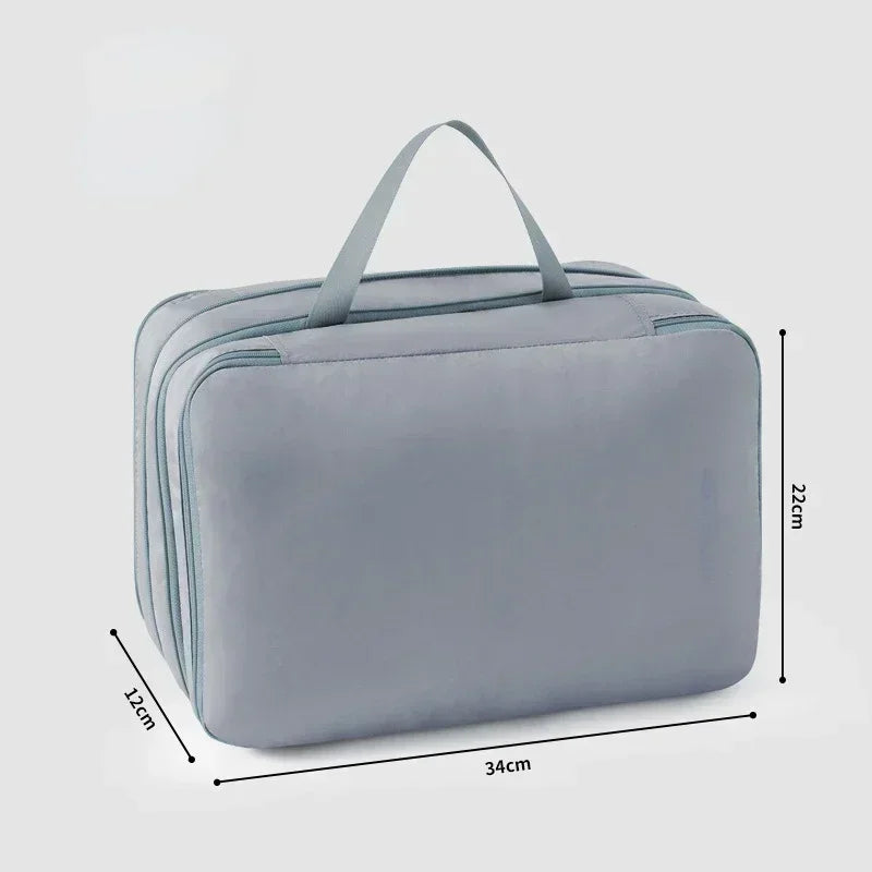 Travel Bag Compression Packing Cubes Double-sided Large Capacity Storage Bags for T-shirt Down Jacket Business Travel Supply