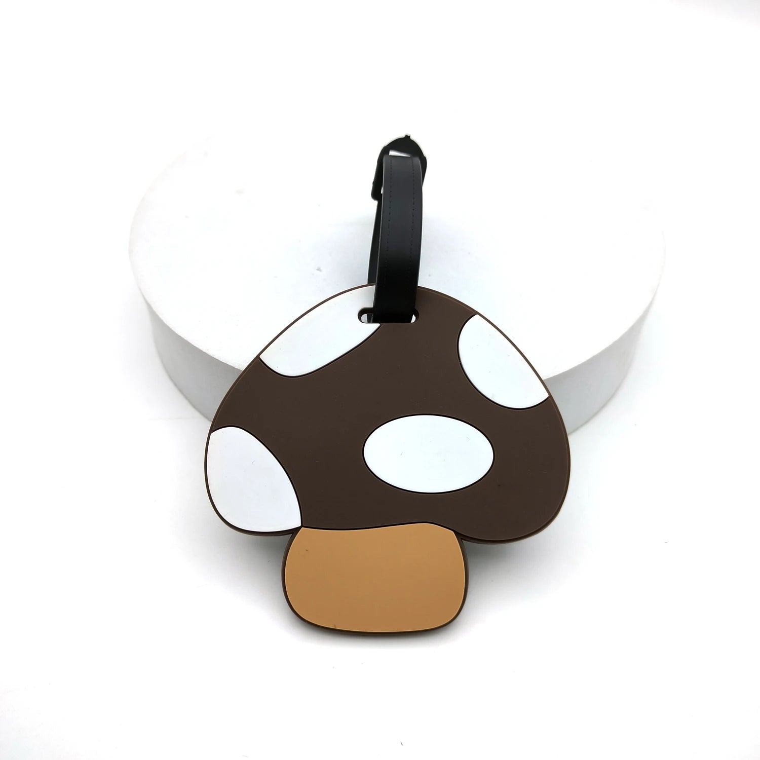 1pc/3pcs Cute Mushroom Luggage Tag Personal Item Luggage Anti Loss Signage Tag Couple Creative Book Bag Hanging Tag Unisex