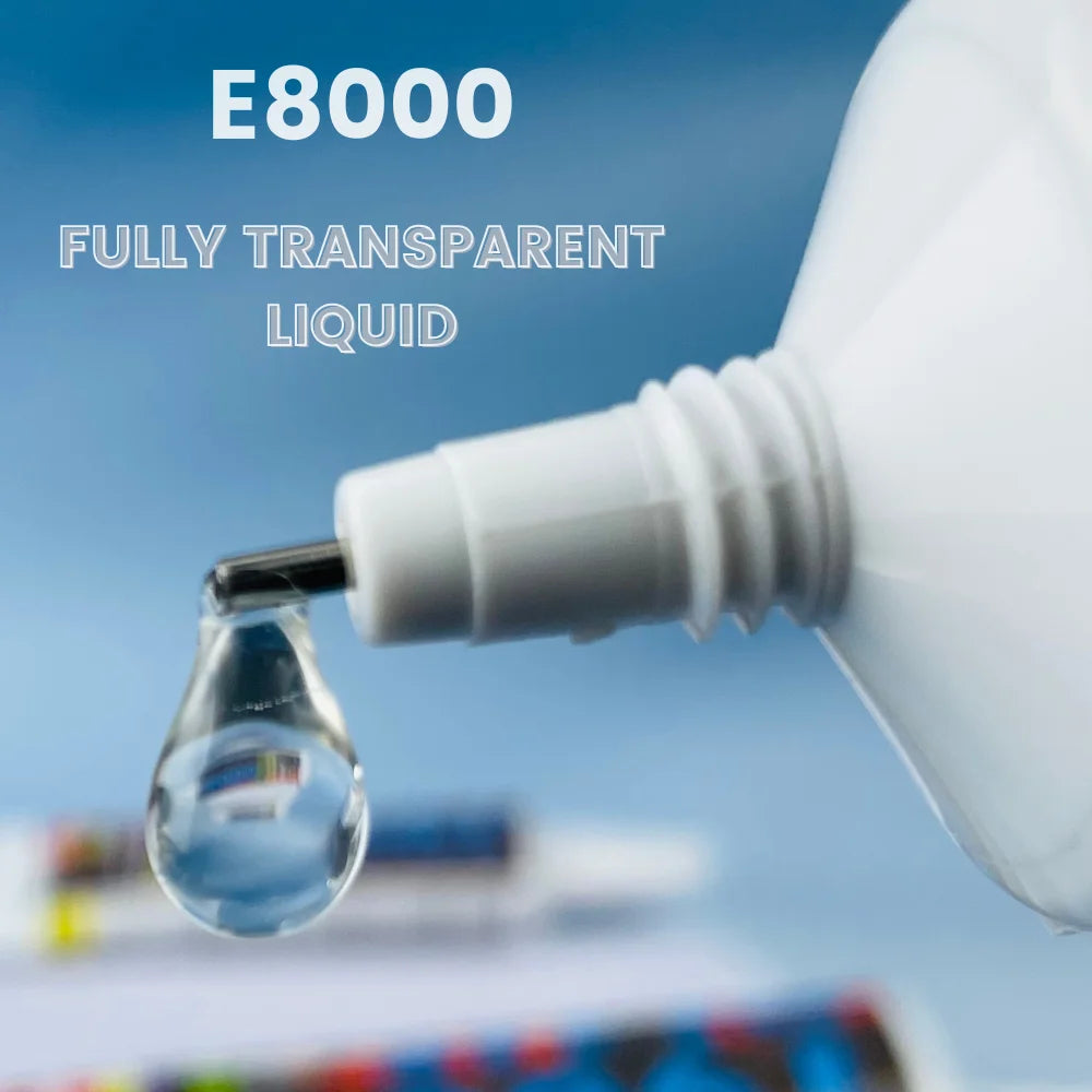 15/50/110mL E8000 Multi-Purpose Liquid Glue Super Strong Adhesive for Jewelry Crafts Rhinestones DIY E-8000 Phone Screen Glass
