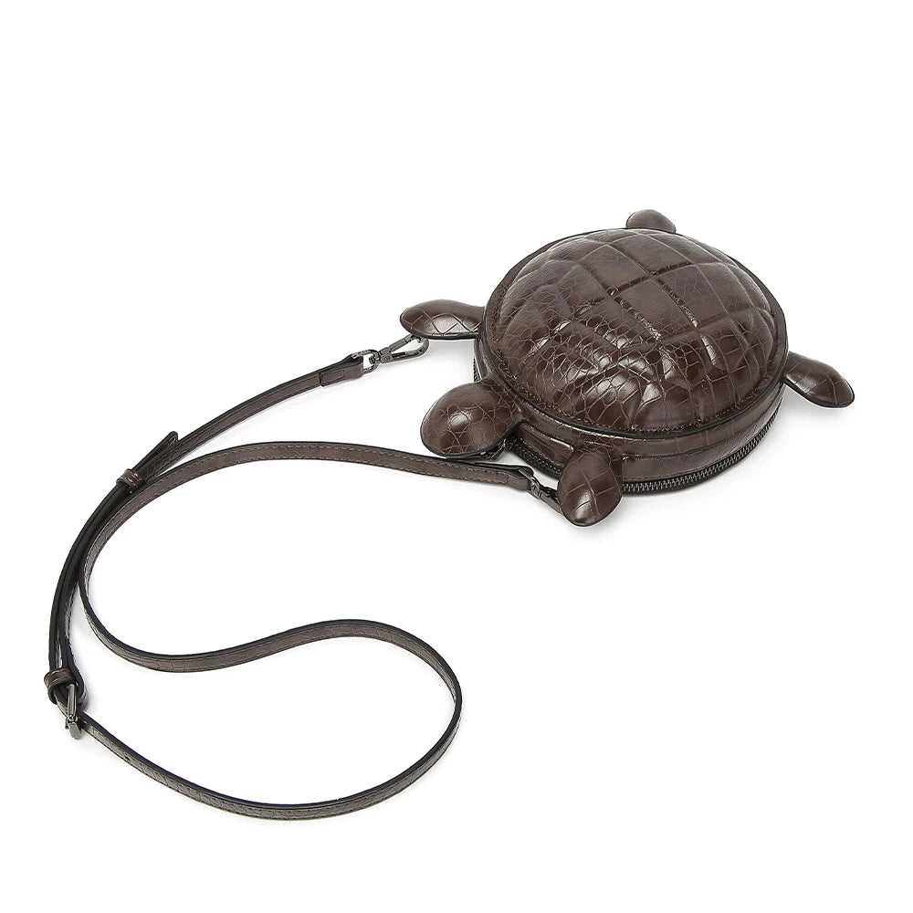 2026 New Creative and Personalized Turtle Shaped Handbag, 3D Stereoscopic Funny Alien Bag, Retro Portable Wallet