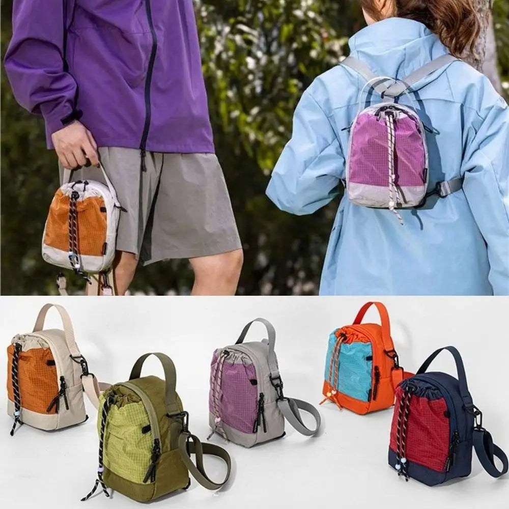Large Capacity Water Bottle Carrier Bag Waterproof Multi-Functional Mobile Phone Bag Lightweight Korean Style