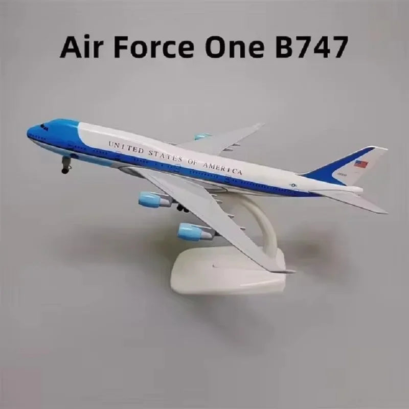 Aircraft Model 1:400 20CM B747 Scale Series Of Diecast Miniature Aviation Kid Xmas Gift Toy Airplanes Decoration
