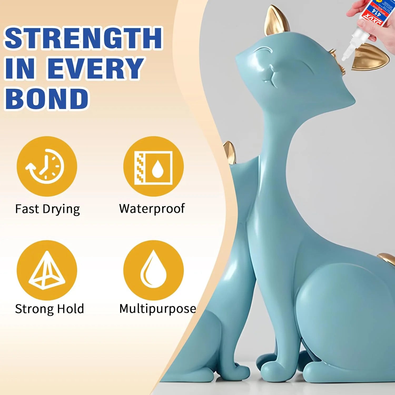 JXVX-20g strong transparent adhesive is used for ceramic repair and rapid repair of porcelain, ceramics, cups and DIY technology