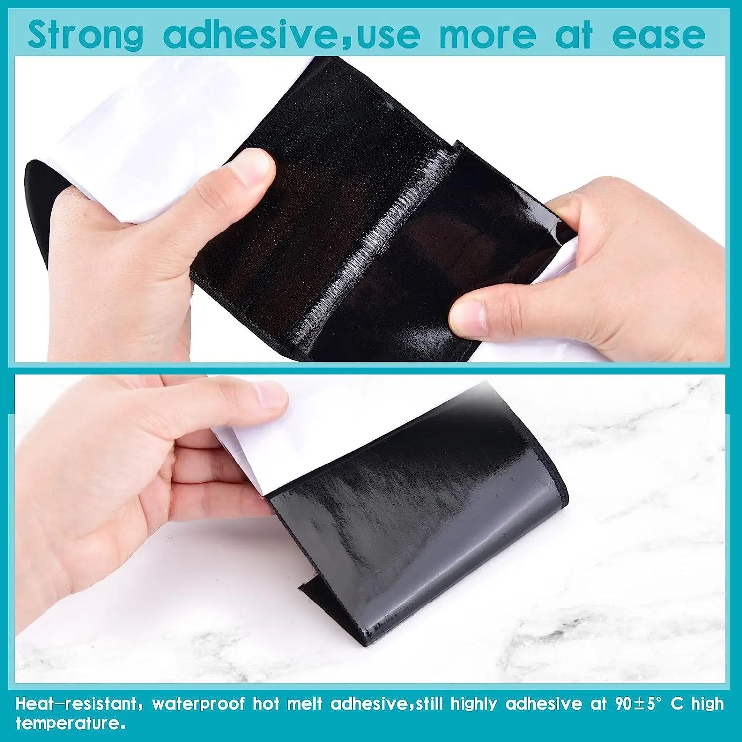 Heavy Duty Self-adhesive Hook and Loop Tape, Strong Sticky Back Velcros Fastener Roll for Home Furniture, Couch Sofa Cushions