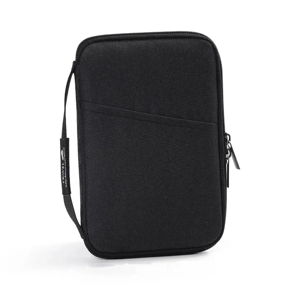 Travel Accessories Travel Wallet OX Cloth Ticket Holder Family Passport Holder Zipper Passport Protective Cover Document Case