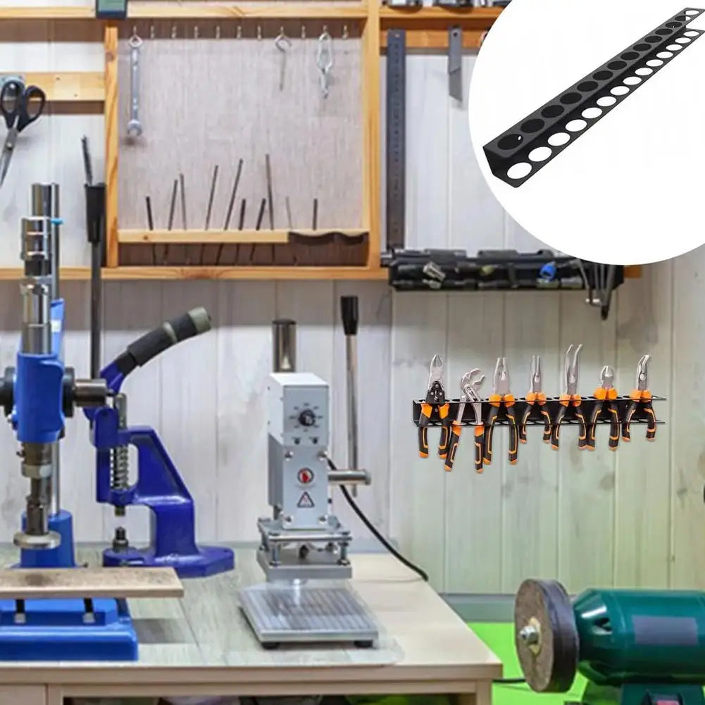 Screwdriver Organizer Tool Wall-mounted 14-hole Hardware Tool Storage for Hex Cross Screw Driver RC Tools Storage Base Stand