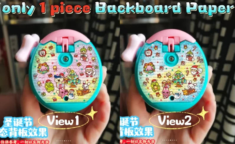 IN STOCK Cannot Be Past Dynamic Lenticular Tamagotchi Paradise Cartoon Characters Diy Handmade Panel Paper And Backboard Paper
