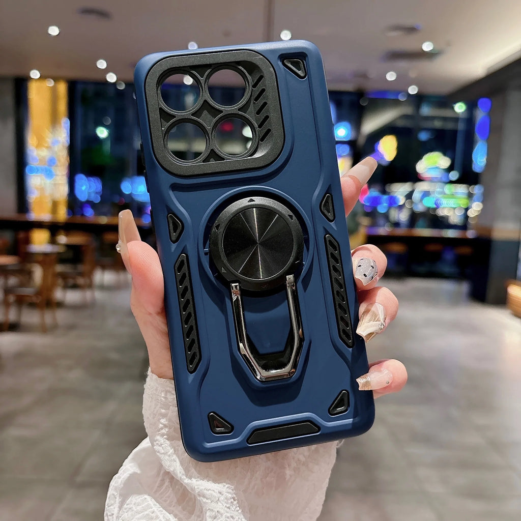Magnetic Kickstand Phone Case for Motorola G86 G56 G06 Edge60 Pro 60 70 Heavy-duty Anti-fall Armor Protection Practical Cover
