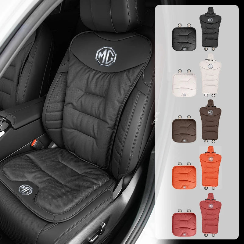 Car Velvet Cushion Leather Backrest Waist Pad Protector Cover AccessoriesFor Morris Garages MG 6 3 5 7 TF ZR ZS HS GS GT Hector