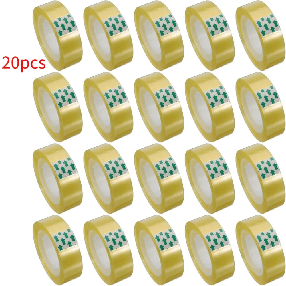 Transparent Tape Office Tape for Home and School Multifuntion High-viscosity Adhesive Tape Refills Wrapping Tape Roll