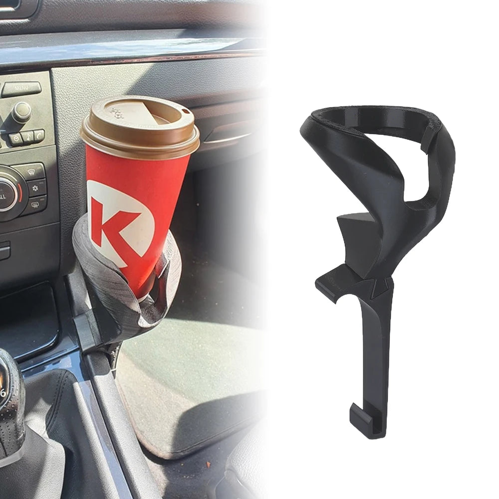 Black Portable Car Cup Holder Durable Mug Rack for BMW 1 Series 2004-2013 E81 E82 E87 E88 - 1pc Vehicle Accessory