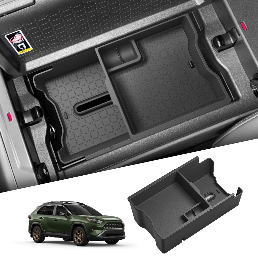 Smabee for Toyota RAV4 2026 Car Center Console Armrest Double-layer Tray Organizer Armrest Storage Box Insert Accessories