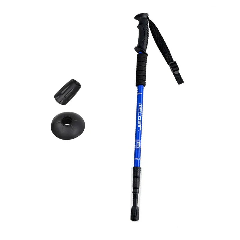 Aluminium Alloy Trekking Poles Ultralight Adjustable No Slip Nordic Walking Sticks Adult Hiking Canes Telescopic Alpenstocks
