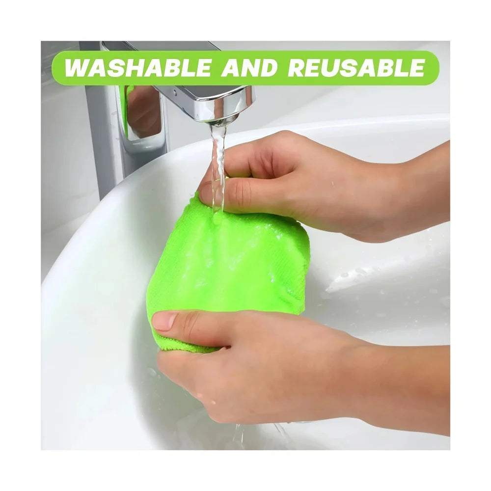 9 Pcs Car Wash Kit with Long Handle Windshield Cleaning Tool Microfiber Car Cleaning Supplies for Cars RV SUV Truck Office Universal Green