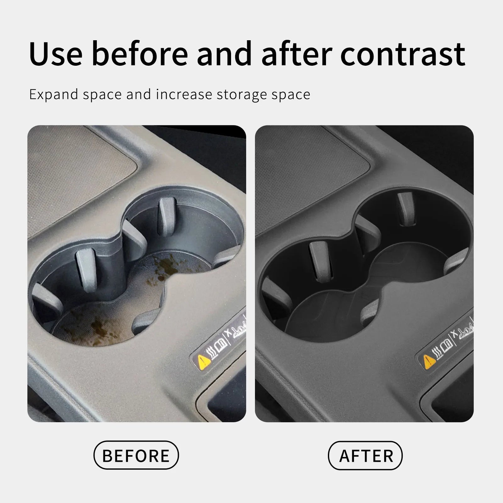 for Honda Prologue/Acura ZDX 2024 2025 Car Cup Holder Interior Accessories Center Console Water Cup Holder Drinks Storage Box