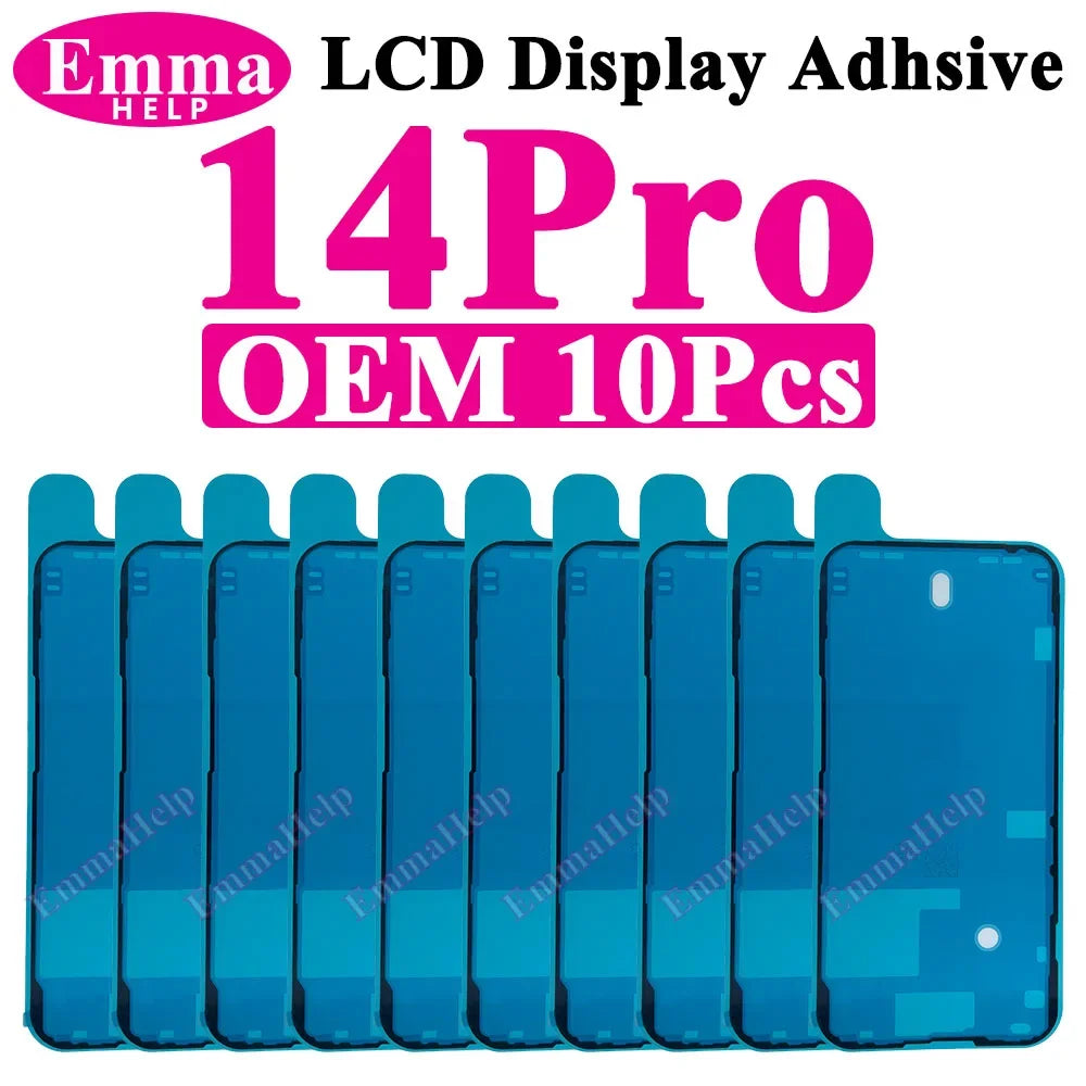 10pcs Waterproof Seal Sticker Back Cover Side For iPhone 16 Plus 15 Pro Max 14 16E Front LCD Display Adhesive Tape Seal