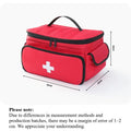 1-Pack Large Capacity Travel Medicine Storage Bag, Portable Emergency Kit, Partition Design, Medical Case, Home First Aid Kit
