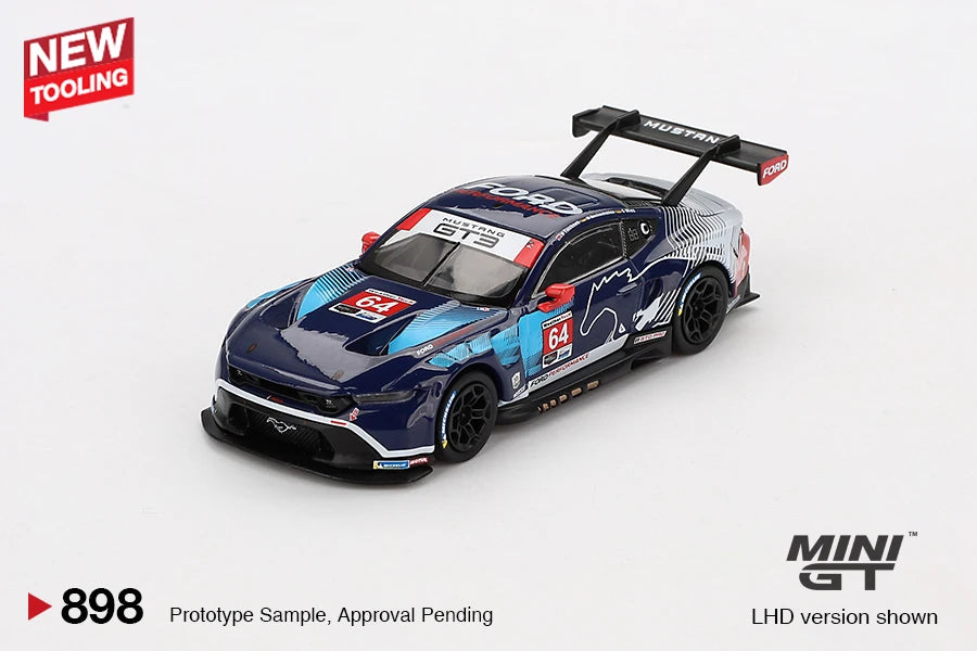 MINIGT 1:64 Ford Mustang GT3 #65 Ford Multimatic Motorsports 2024 MGT01012-CH Alloy Toys Motor Vehicle Diecast Metal Model