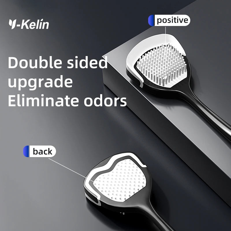 Y-kelin Men's Tongue Scraper Brush  Removal Tool Oral Cleaning and Odor   Coating