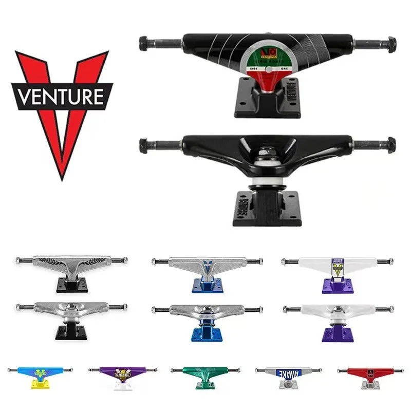 139mm Venture Skateboard Trucks Good Quality Aluminum Alloy Truck Carbon Steel Hollow Kingpin Skate Trucks