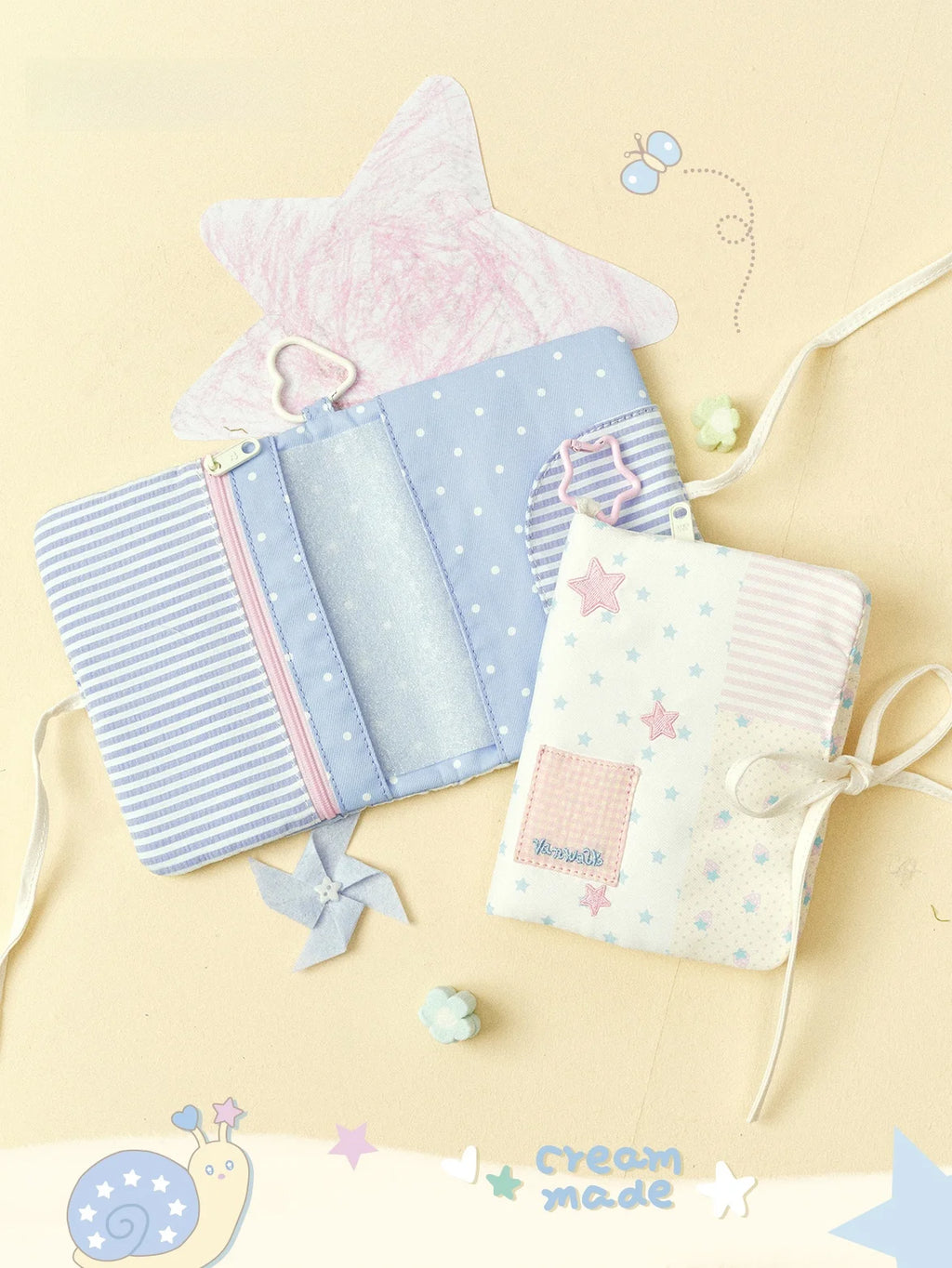 VANWALK Travel Passport Holder Wallet Long Storage Bag High Aesthetic Value Women's Wallet Card Holder Sweet Cool Style