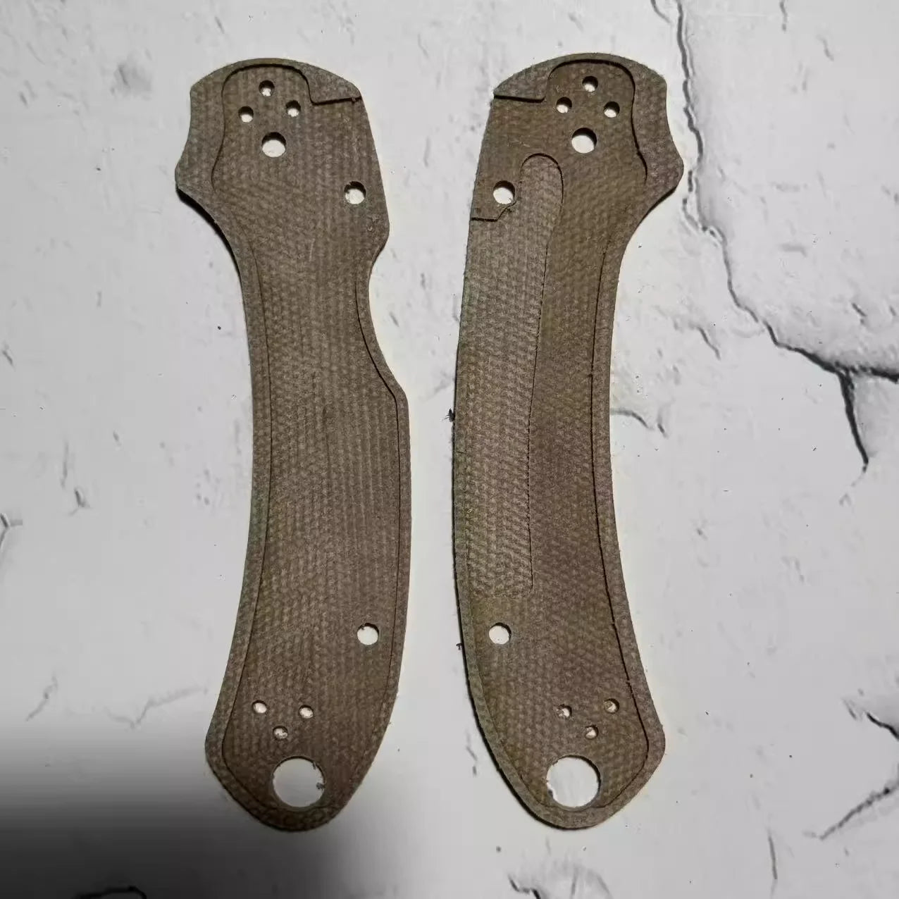 1 Pair Custom Made Micarta Grip Knife Handle Scales for Spyderco C223 Para3