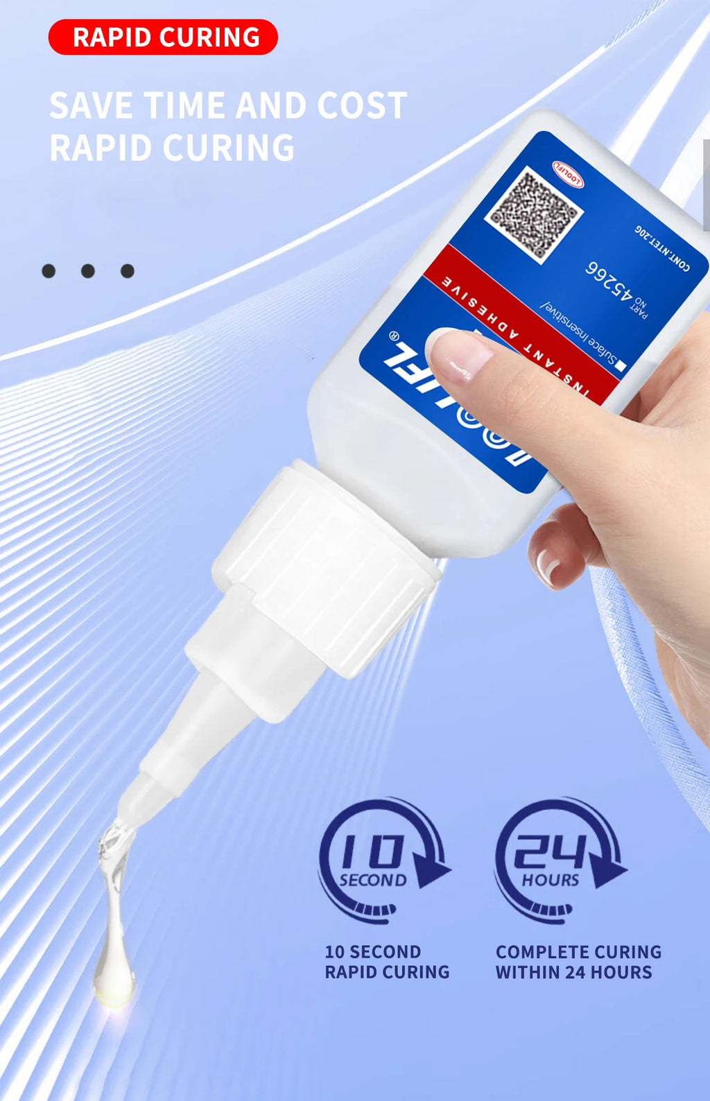 Super Glue All-Purpose Liquid 20g - Fast Drying Clear CA Adhesive for Metal,Plastic, Wood, Ceramic, Glass & DIY Repairs Easy Use