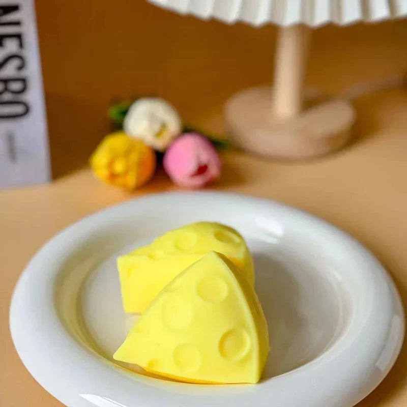 Cheese Squishy Toy Simulation Cheese Squeeze Toy Soft Cute Decompressing Pinching Cheese Sticky Slow Rebound For Adults Toy