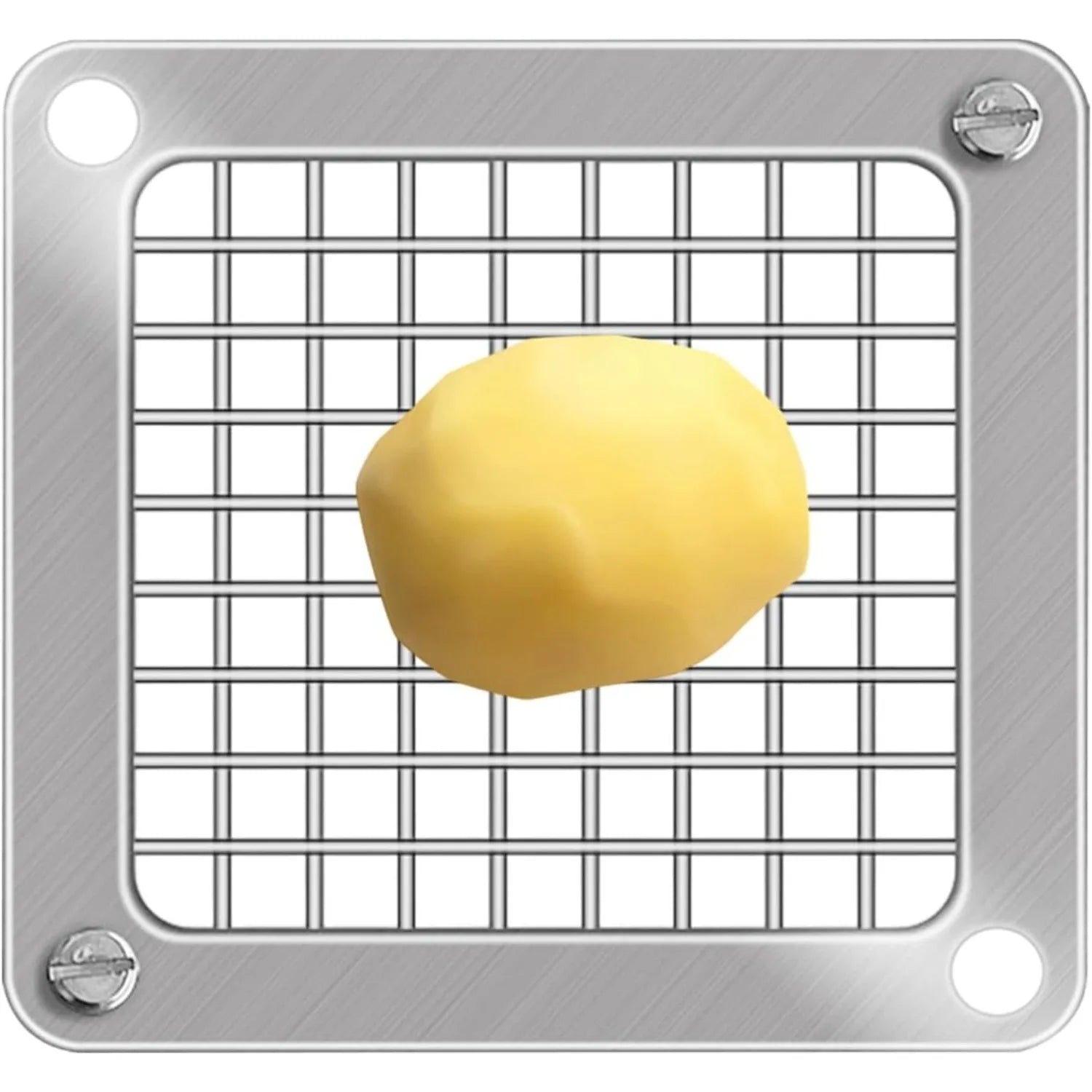 Vegetable Cutter Blade Replacement Blade, Vegetable Slicer Blade Dicer Blade Stainless Steel Grid Cutter for Food Chopper Kitchen Prep Potatoes Onions Cucumbers Easy Install 11x11cm 1 Pack