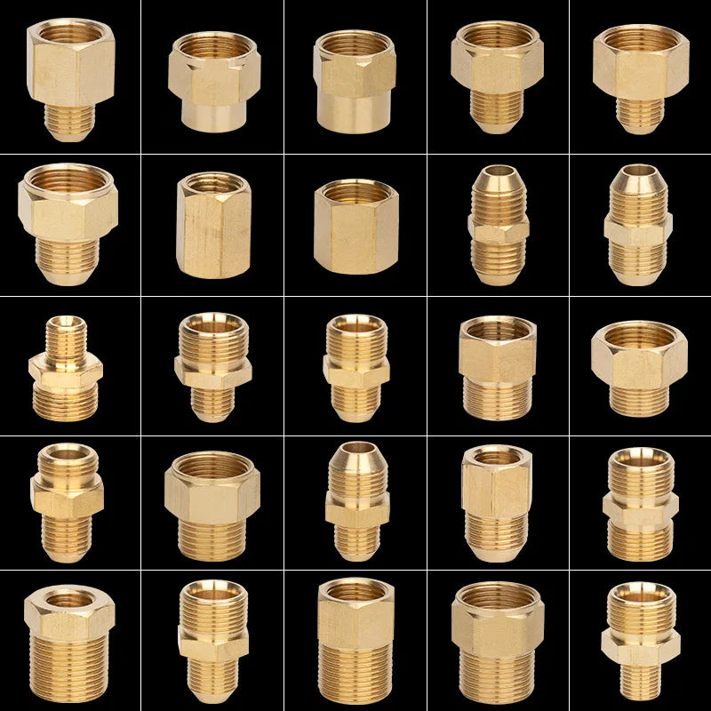 Reducing Brass Fitting 3/8" 1/2" M14 M18 M22 Thread Connector Male Female Adaptor Pressure Washer Gun Hose Connector