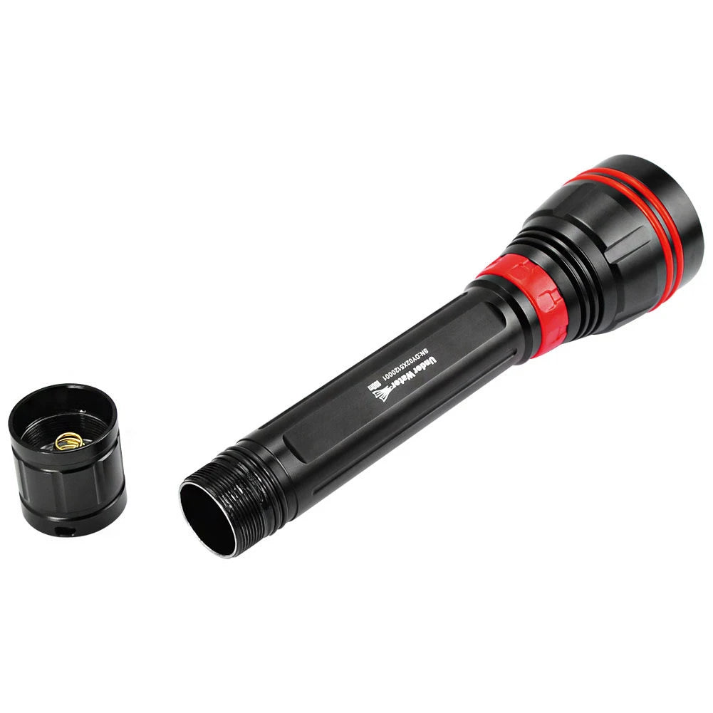 ARCHON DY02 Professional Diving Flashlight White/Yellow 4*Cree LEDs Scuba Diving 4000 Lumens Torch for Underwater Exploration