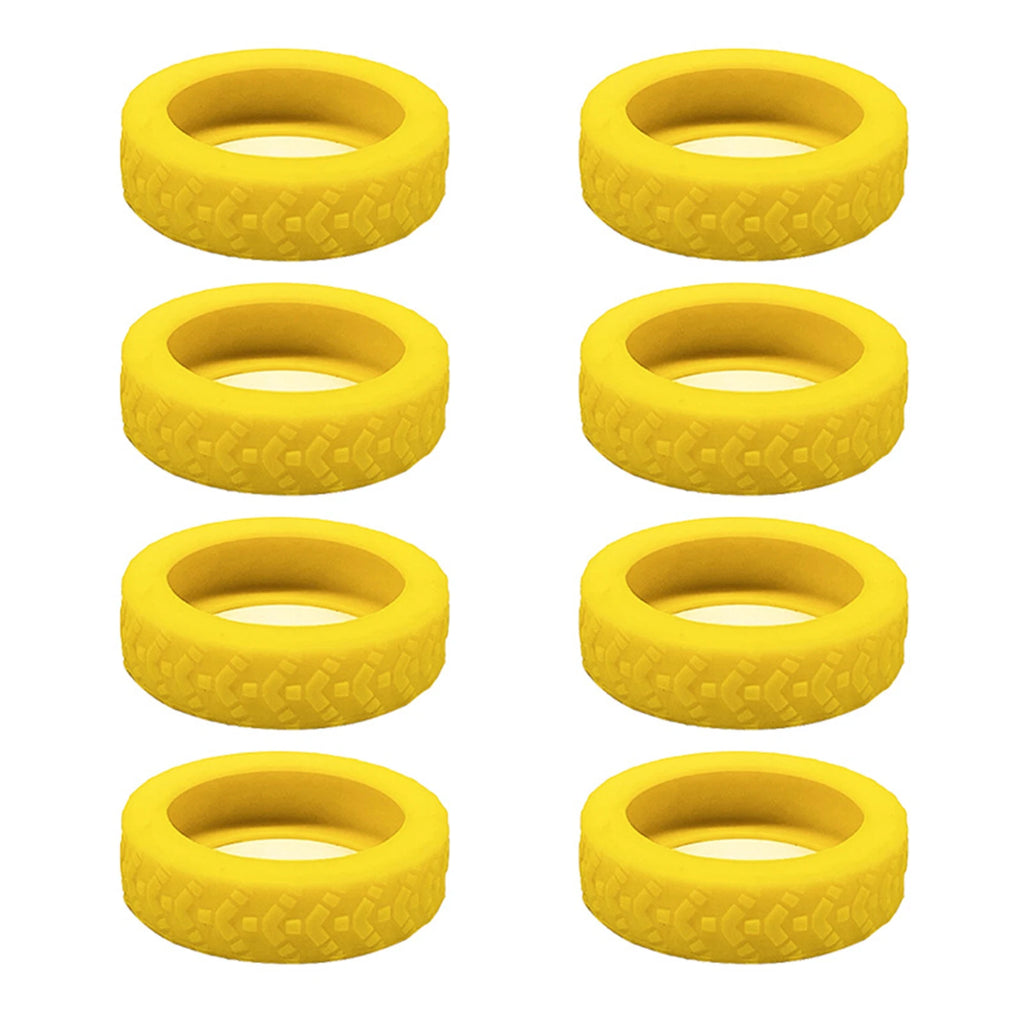 8PCS Silicone Suitcase Wheel Protection Case,Low Noise Trolleys Case Wheels Protector,Universal Wheels Guard Cover Accessories
