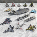 Aircraft carrier launcher can launch fighter jets, mini alloy aircraft models, and simple shooting toys