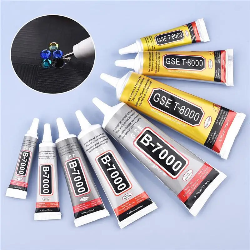 3/9/15/25/50ml B-7000 Glue Adhesive Epoxy Resin Repair Cell Phone Touch Screen Liquid Glue Jewelry Craft Adhesive Glue
