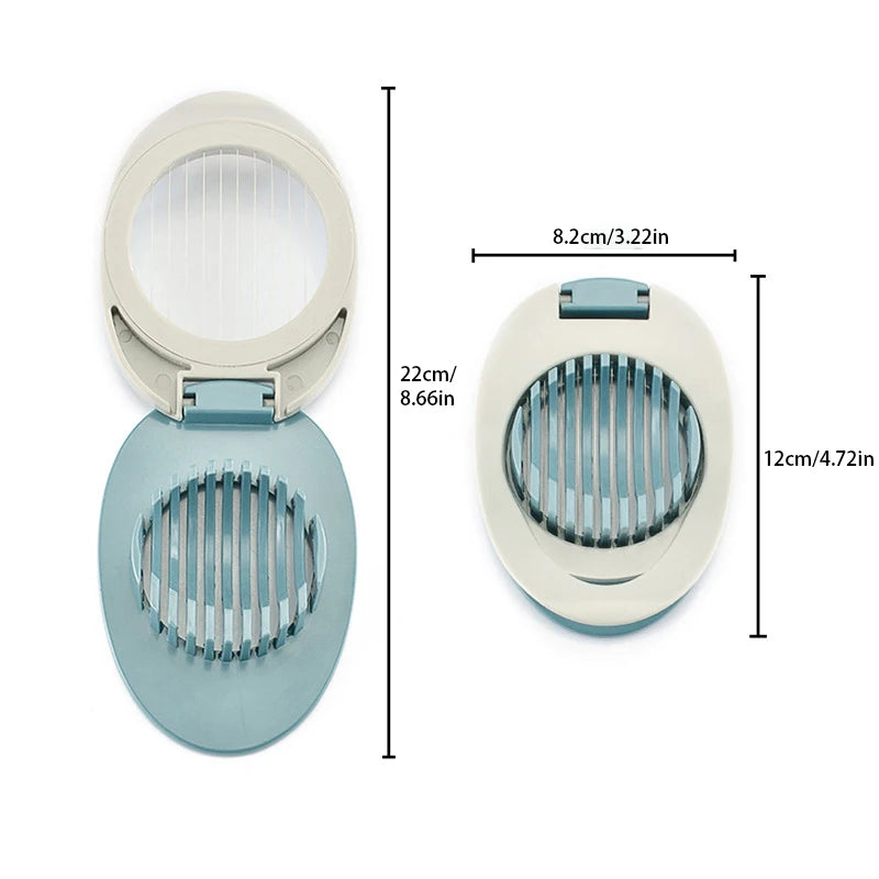 Multifunctional Egg Cutter 304 Stainless Steel Egg Slicer Fruit Salad Slicer Preserved Egg Separator Kitchen Gadget