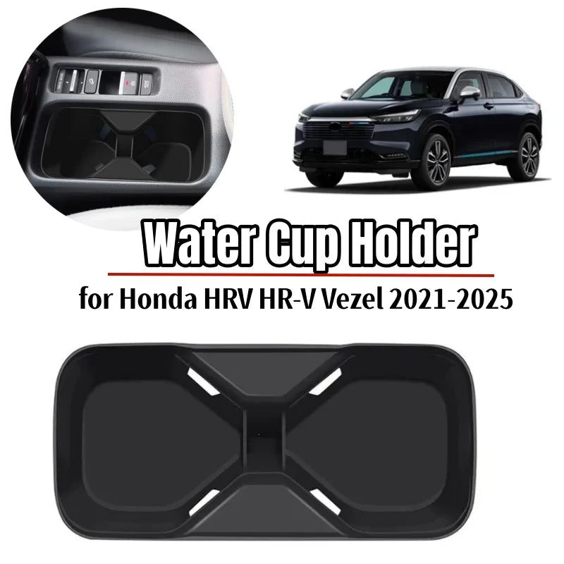 Cup Holder for Honda HRV HR-V Vezel 2021-2025 Car Center Console Storage Box Water Cup Holder Auto Interior Accessories Silicone