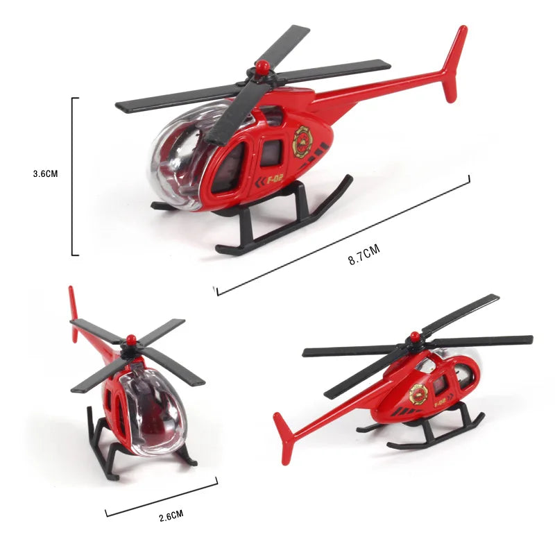 Alloy Helicopter Model Toys MINI Aircraft Military Collection Decorations Simulation Airplane Toys For Kids Boys Birthday Gift