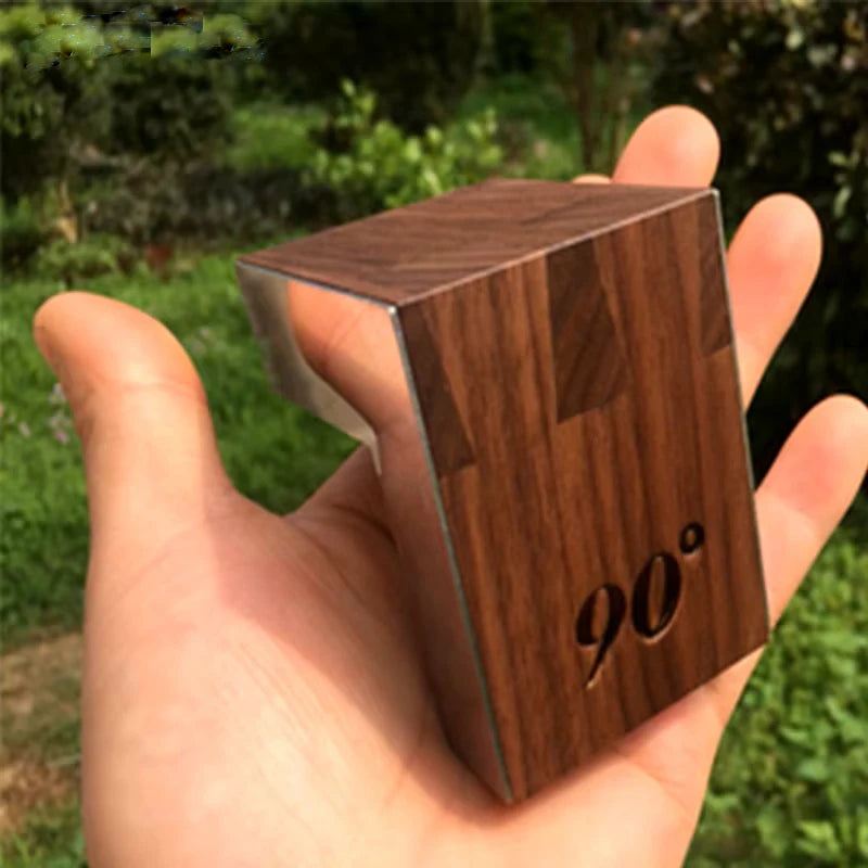 90 Degree Japanese Black Walnut Dovetail Saw Guide Magnetic Hand Cut Jig Marker Wood Joint Gauge for Precision Woodworking