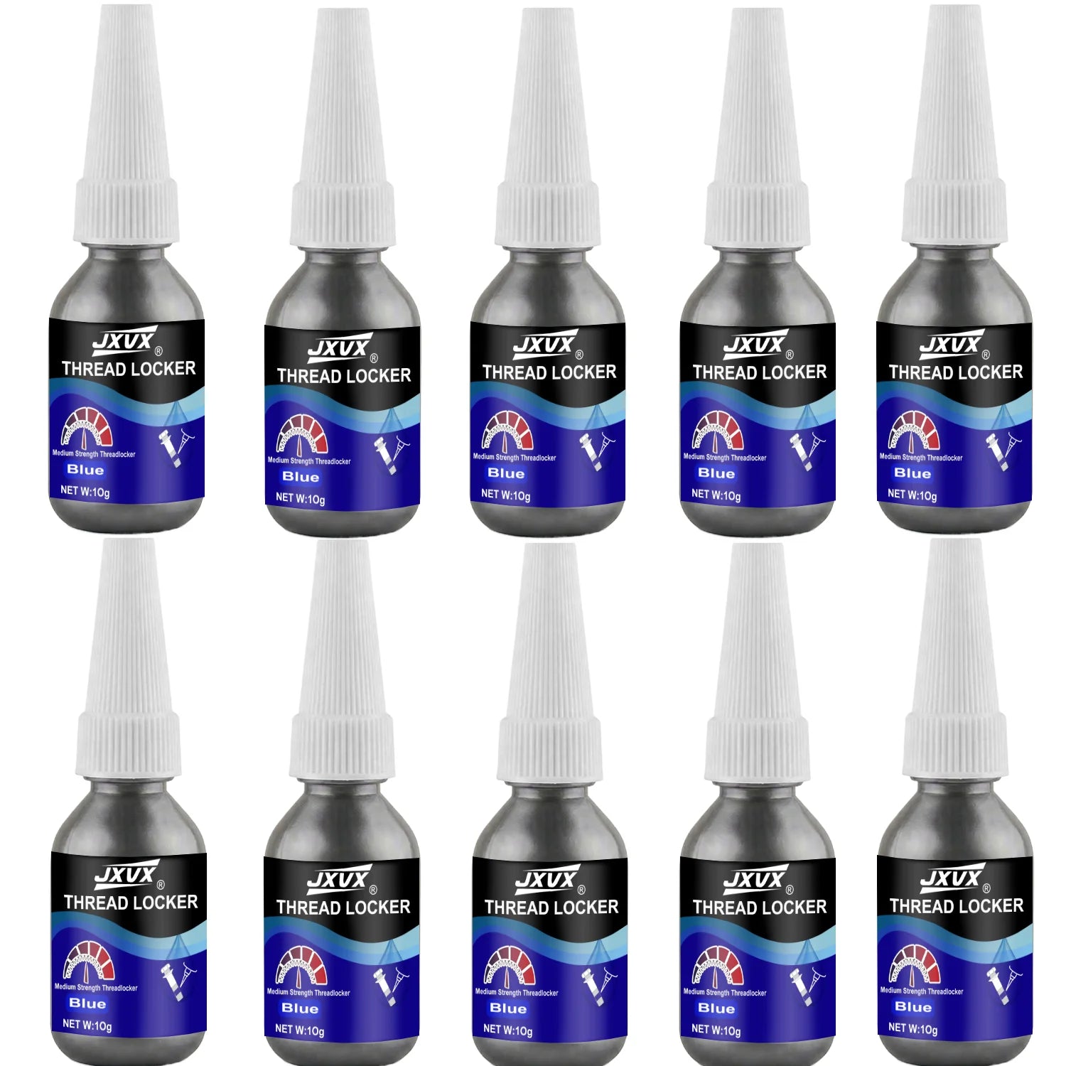 JXVX 10ml Anaerobic Thread Sealing Adhesive, Anti-Stick Glue for Screws, Quick Fixing, Fast Curing Thread Adhesive for Screws