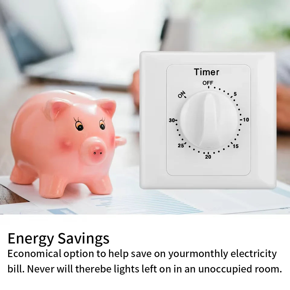 High Quality Mechanical Time Switch Electrical AC 220V Household Water Pump Countdown Timer Time Delay Switch