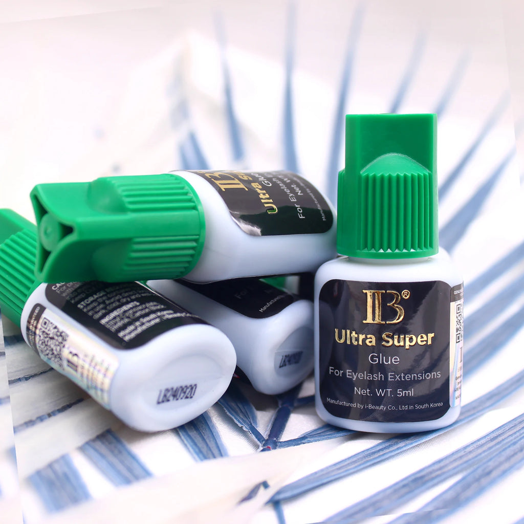 IB 5ml Korea Original IBeauty Ultra Super Eyelash Extensions Glue 5ml IB Green Cap False Lash Glue Makeup Tools Beauty Shop