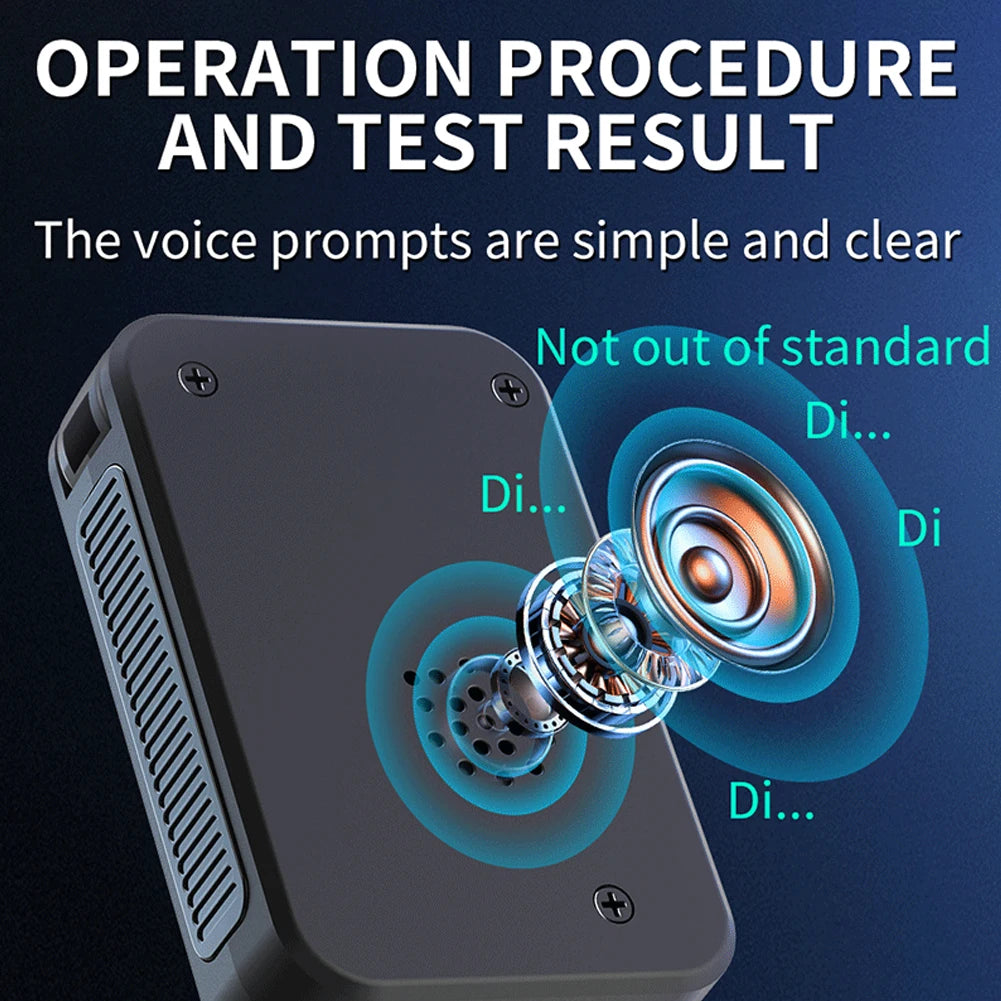 Electrochemical  Tester Blowing Drunk Driving  Tester Professional Breath  Tester for Outdoors Expressway