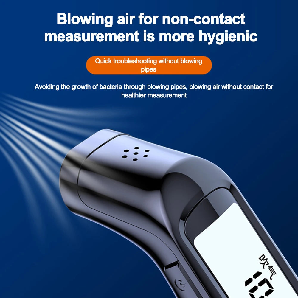 Professional Alcohol Tester High Accuracy Breathalyzer Non-Contact Alcoholometer Rechargeable Breathalyzer Alcohol Test Tools