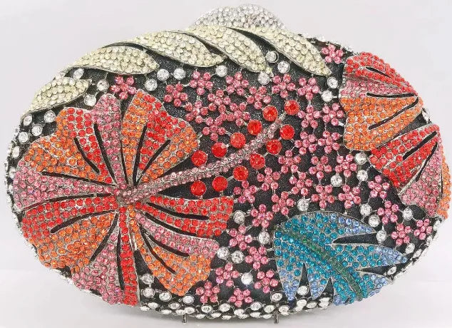 Sparkling Party Bags Luxury Banquet Wedding Engagement Full Diamond Crystal Bag Girl Birthday Photo Clutch Bag Rhinestone Purse