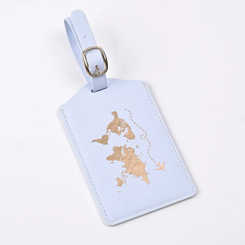 Luggage Tags for Suitcases PU Leather Privacy Protection Bag Tags Travel Accessories Essential