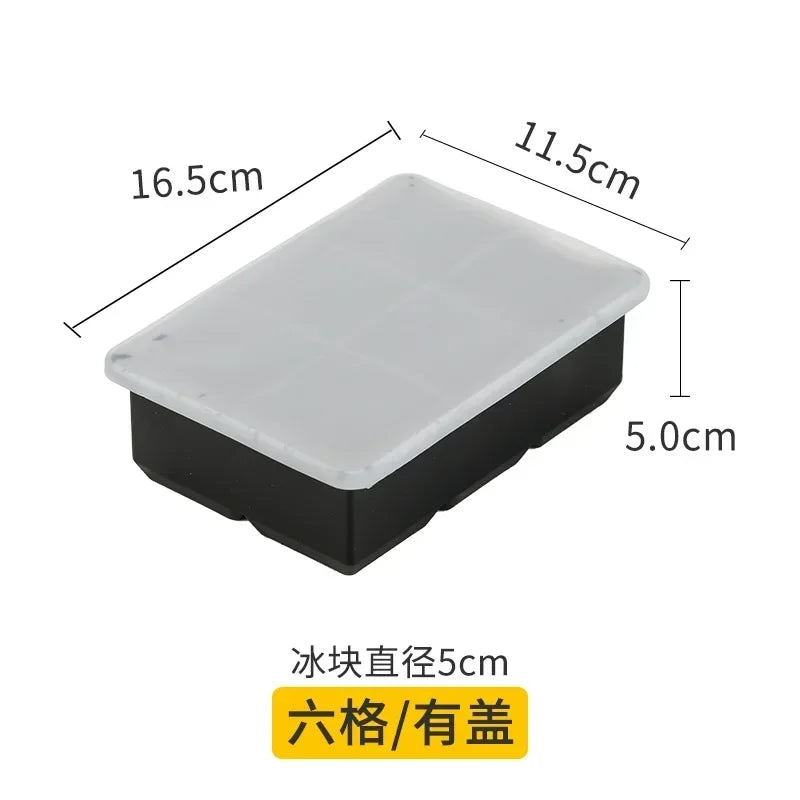 Food Grade Reusable Ice Maker IceCream Tools Ice Ball Mold Round Square IceTray Mold Silicone Ice Cube Mold Kitchen Tools