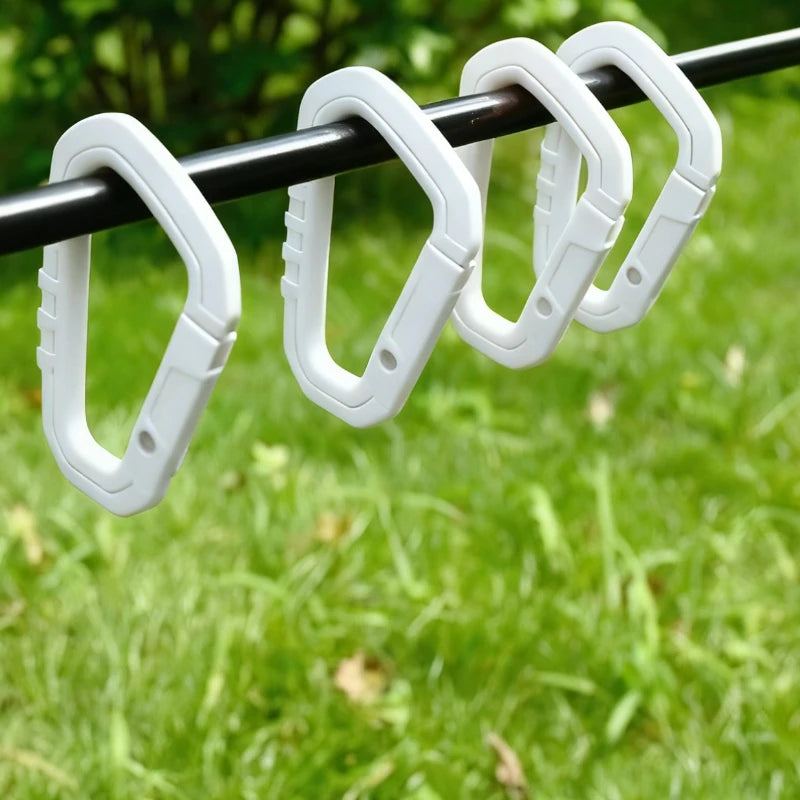 Glow in Dark Carabiner D Shape Luminous Clip for Outdoor Activities Night Safety Rock Climbing Hiking Camping Gear Lightweight