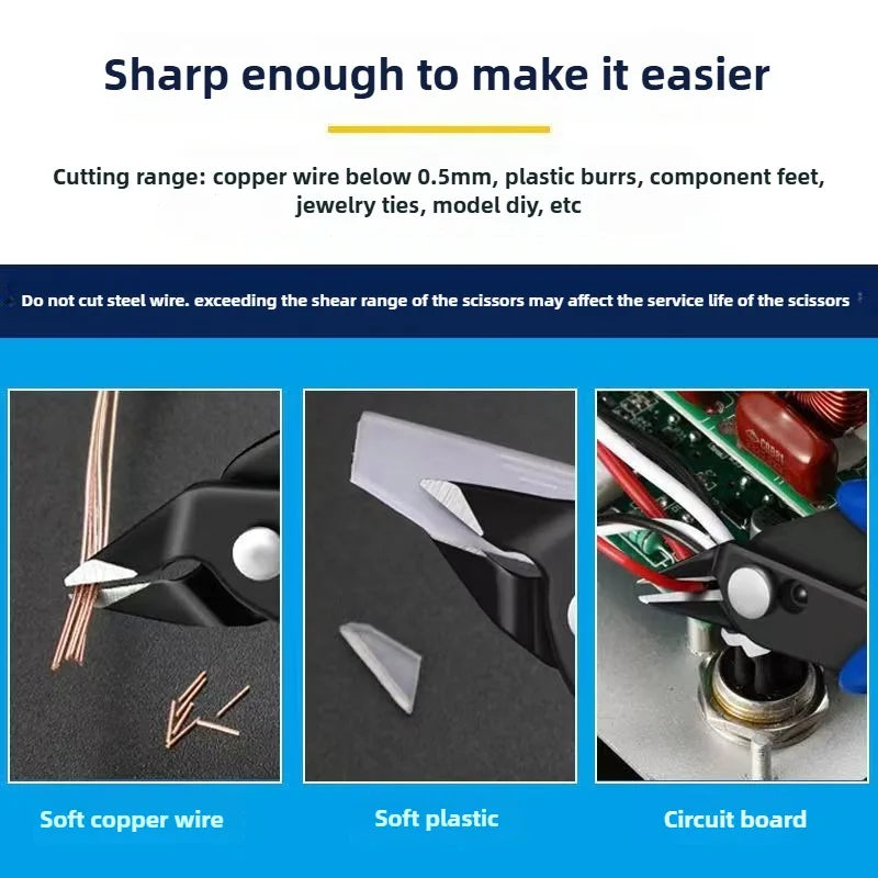 Plastic Model Nipper Pincers Tool Multi Tools Electrician 170 DIY Electronic Diagonal Pliers Side Cutting Wire Cutter
