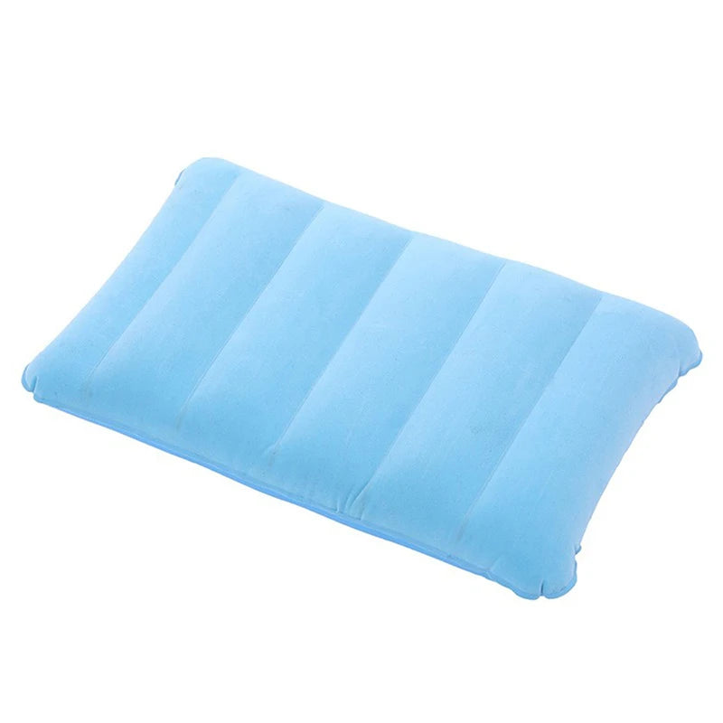 Flocking Inflatable Portable Neck Pillow That Can Be Stored And Self Filled Suitable For Outdoor Travel Business Trips camping