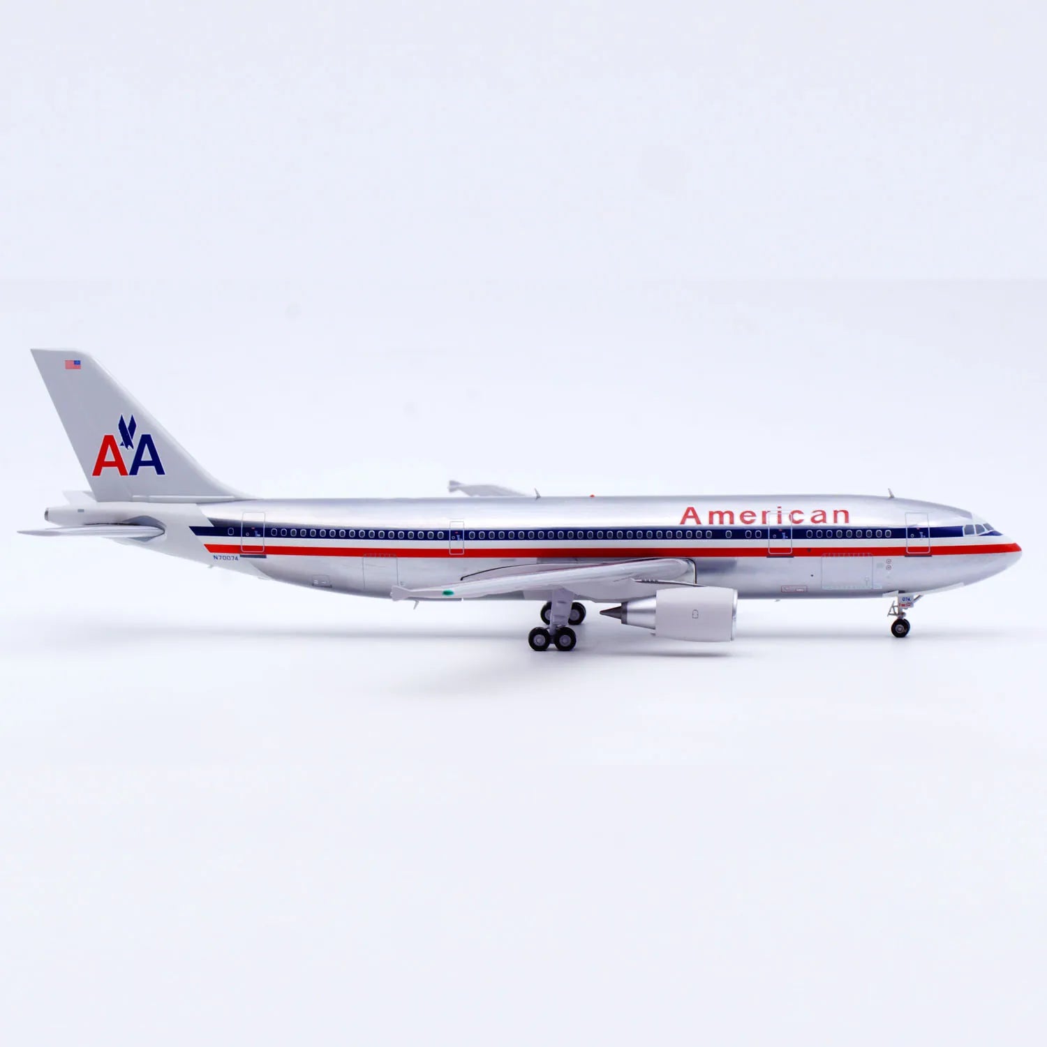 XX20013 Alloy Collectible Plane Gift JC Wings 1:200 American Airlines Airbus A300-600R "Polished" Diecast Aircraft Model N70074